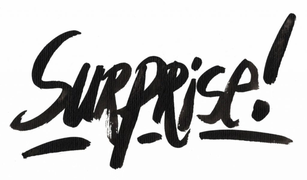 dealing surprise
